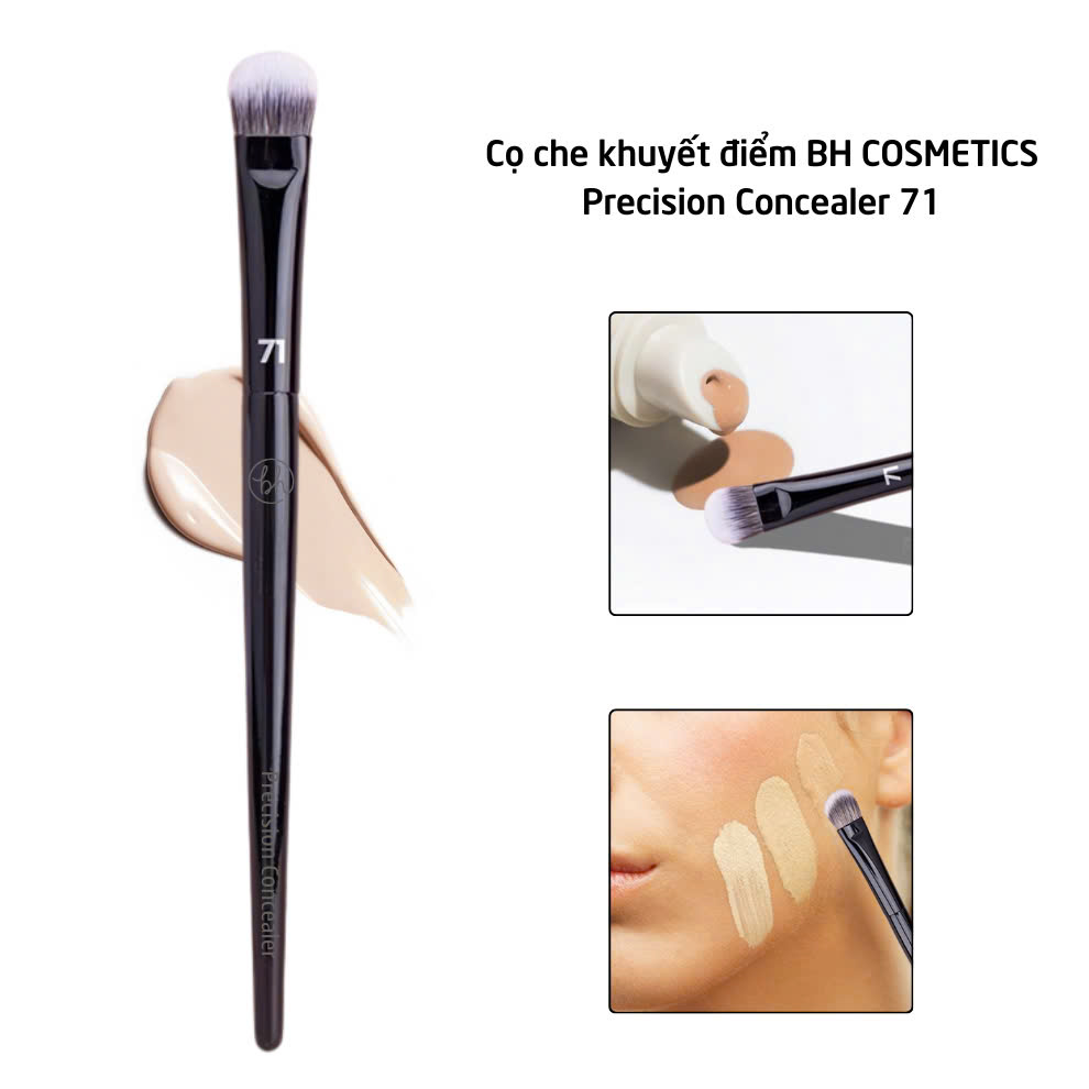 Cọ Che Khuyết Điểm, Triệt Sắc, Nền Mini BH Cosmetics Precision Concealer Brush BH71